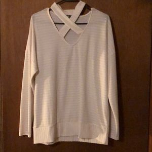 White long sleeved top
